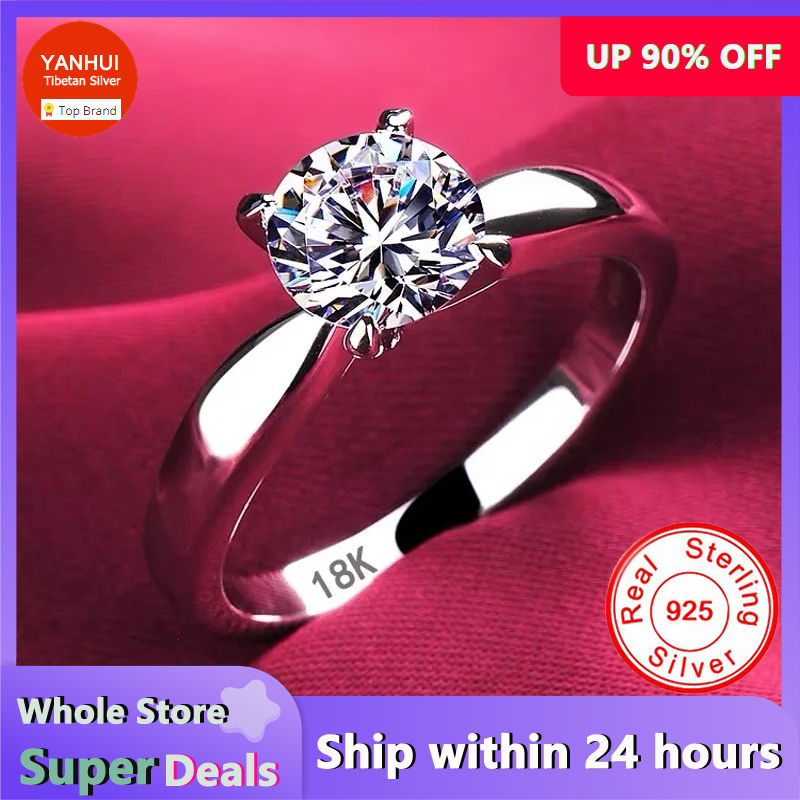 Wedding Z - Dengan sertifikat mewah 18K cincin emas