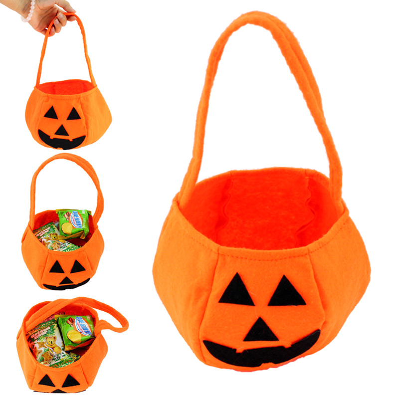 Wedding Supply Shops - 1/3/5pcs Halloween Pumpkin Tote Bags Non-Woven