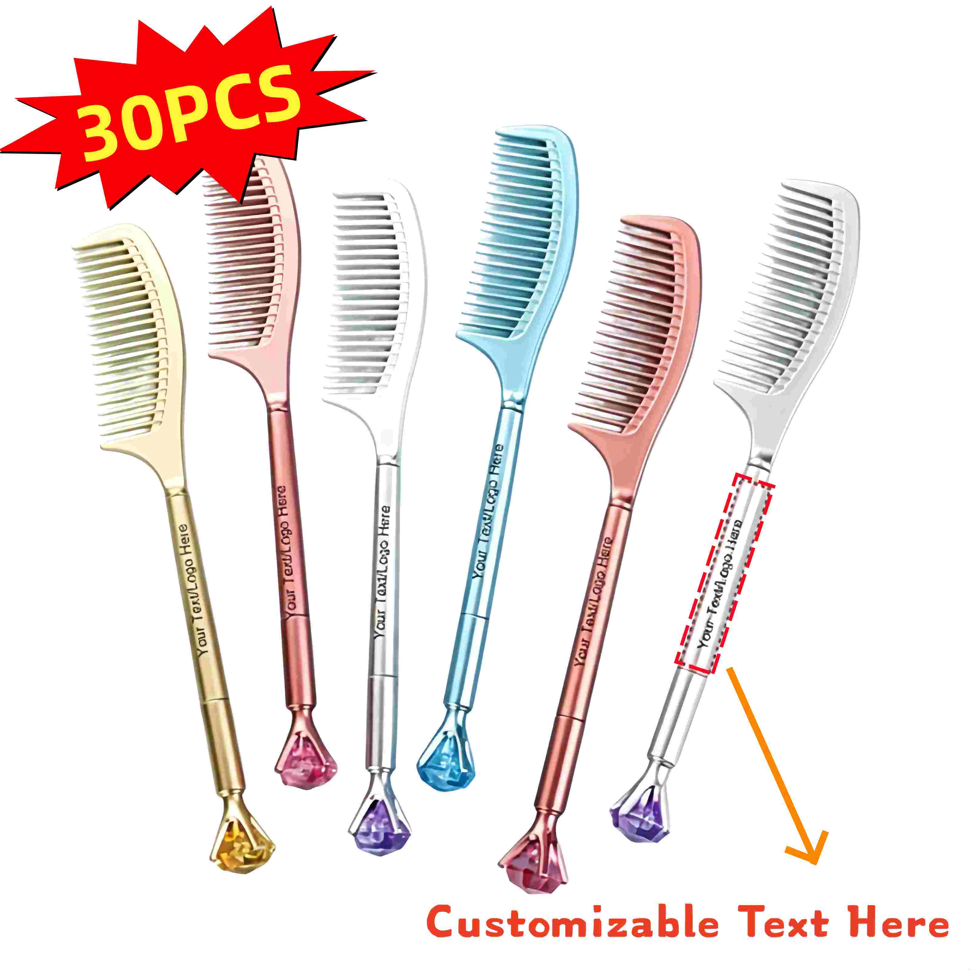 Wedding Supply Company - 30 Buah Pena Berbentuk Sisir Berlian