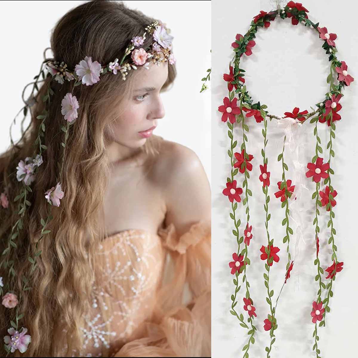 Wedding Arch Flower - Ikat Kepala Mahkota Tanaman Merambat Bunga