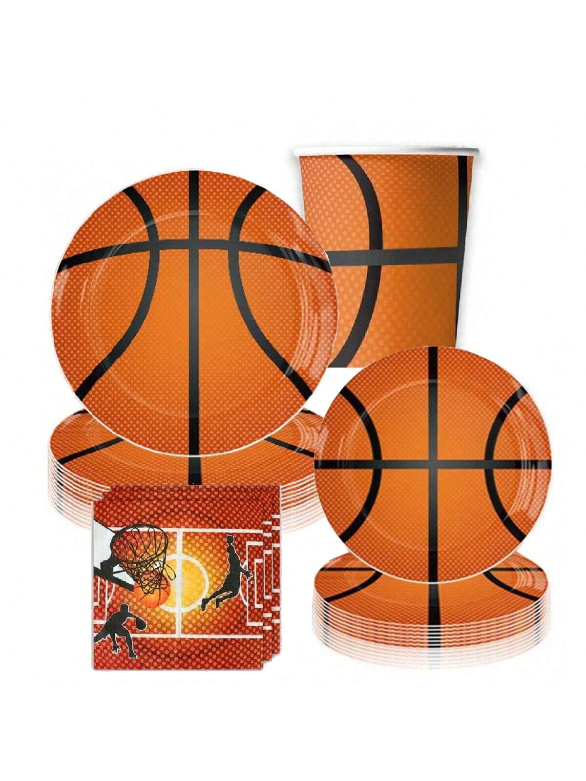 Wedding Z - Perlengkapan Pesta Bertema Bola Basket, Piring
