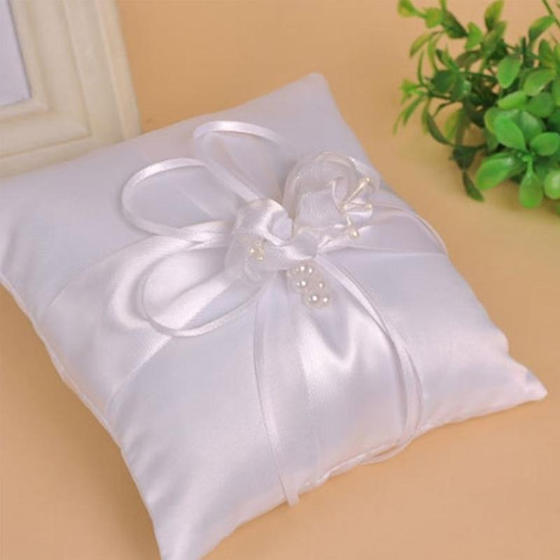 Ring Bearer Pillow - P9FE Pernikahan Mutiara Bantal Bantal Untuk