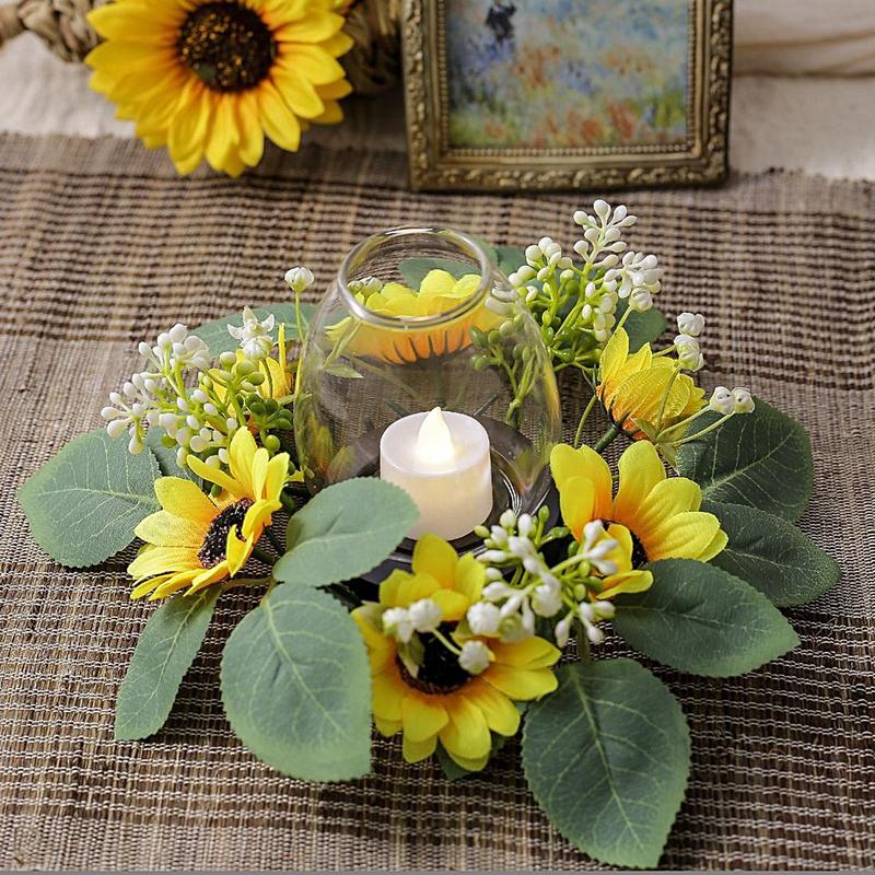 Lilin bunga matahari buatan, l - Unity Candle Set ulasan dan harga