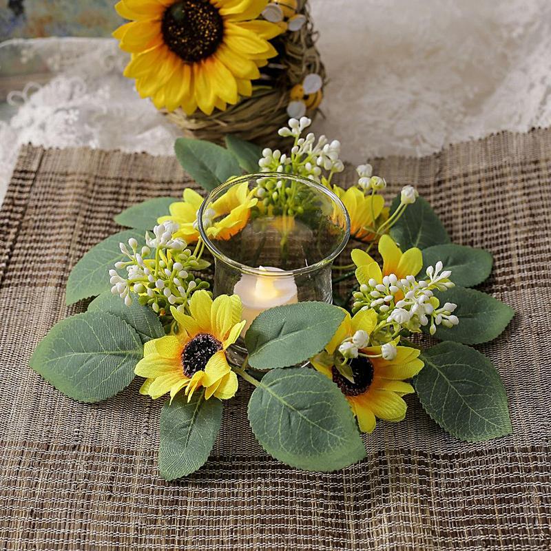 Lilin bunga matahari buatan, l - Unity Candle Set ulasan dan harga