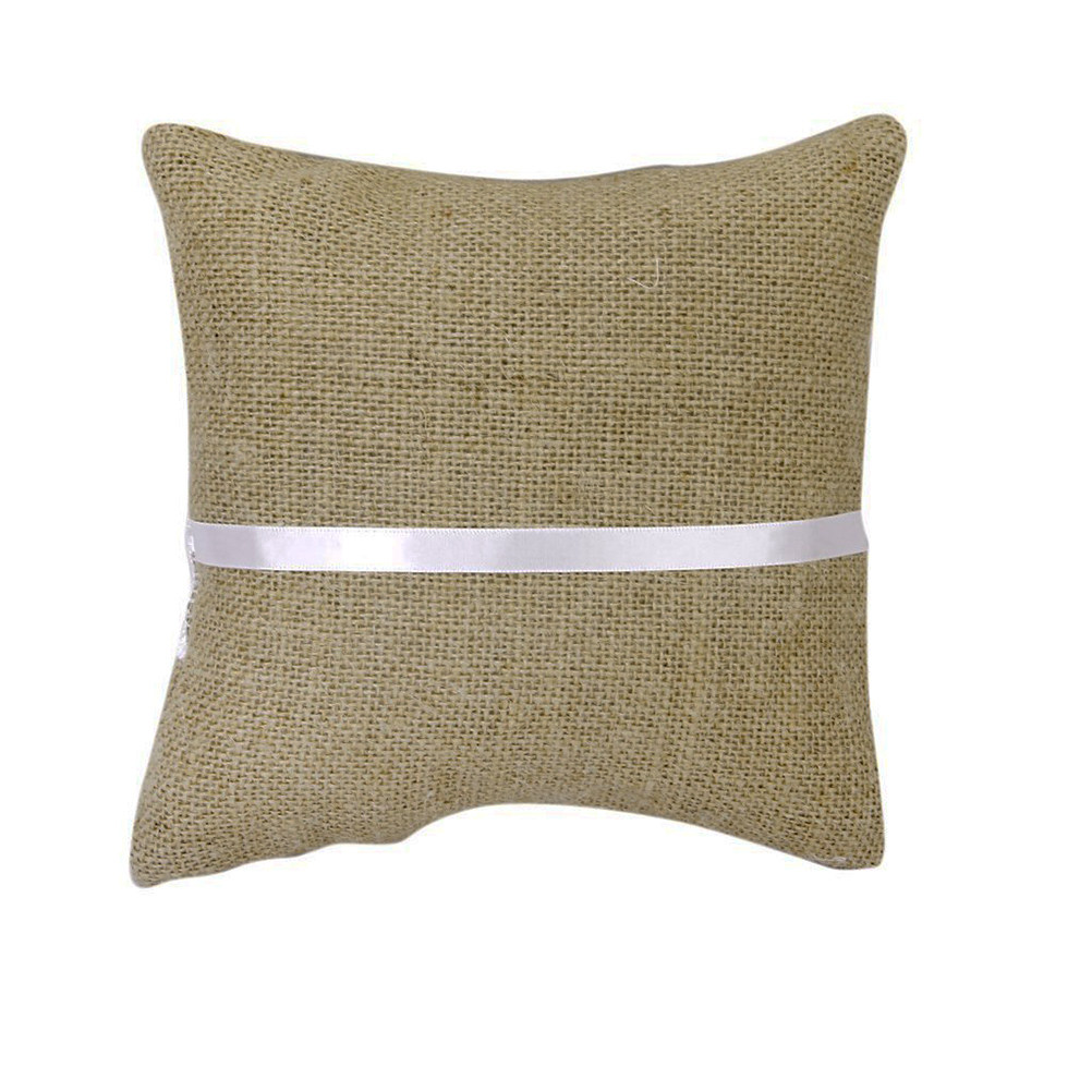 Bantal Cincin Pernikahan Jute  - Ring Bearer Pillow ulasan dan harga