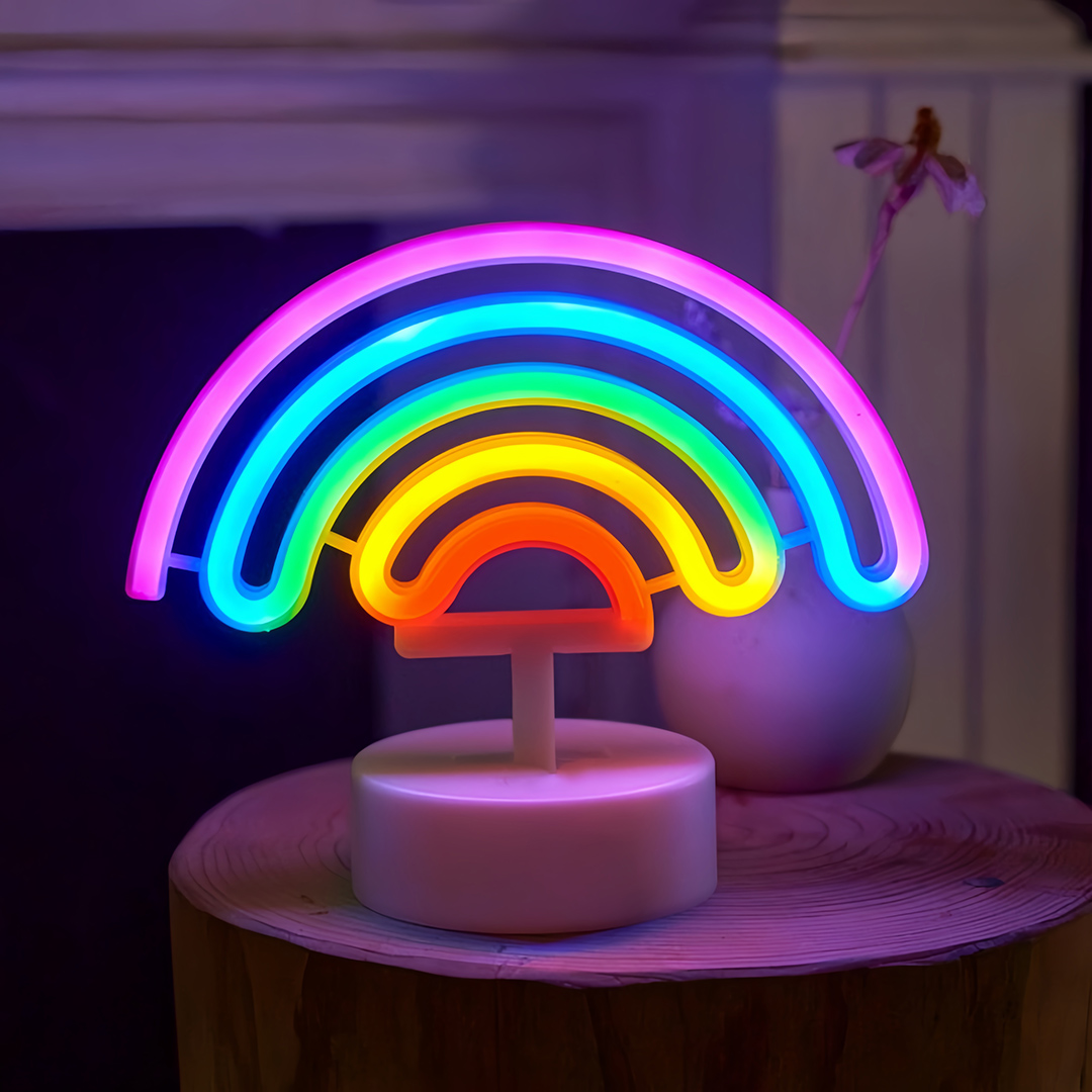 Lampu Neon Pelangi Lucu, Berte - Wedding Power Supply ulasan dan harga