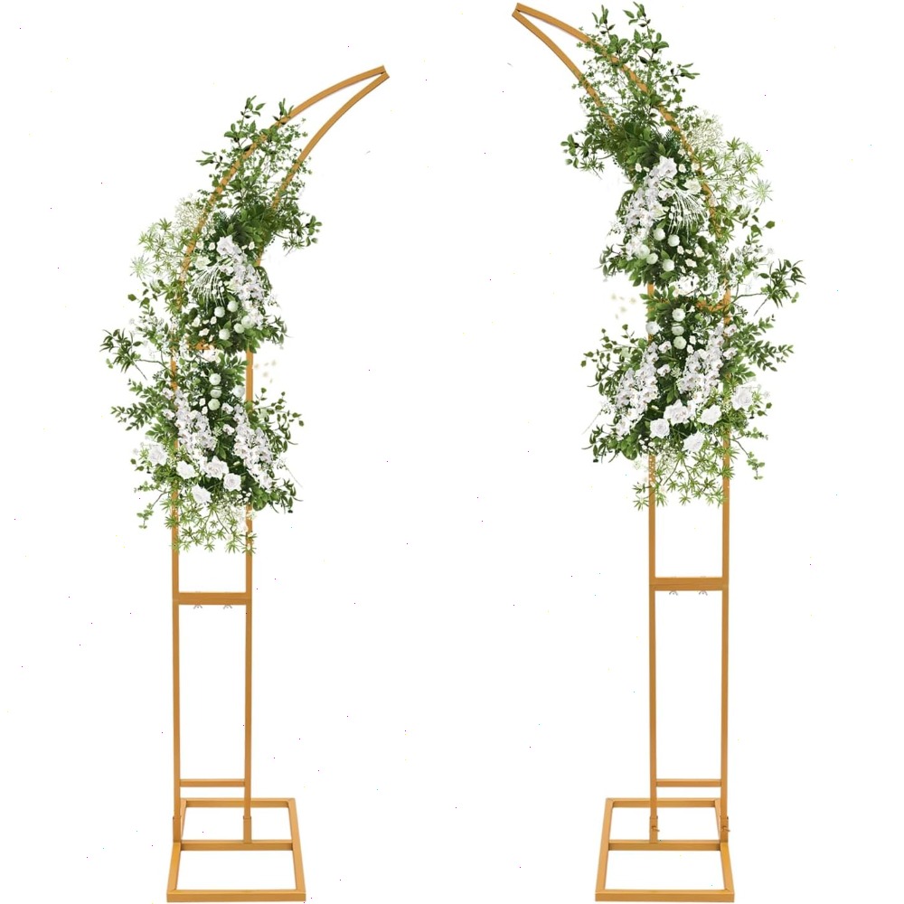 2 Buah Stand Lengkung untuk De - Wedding Arch Flower ulasan dan harga