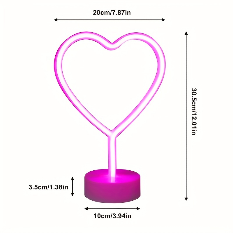 Lampu neon berbentuk hati, ber - Wedding Power Supply ulasan dan harga