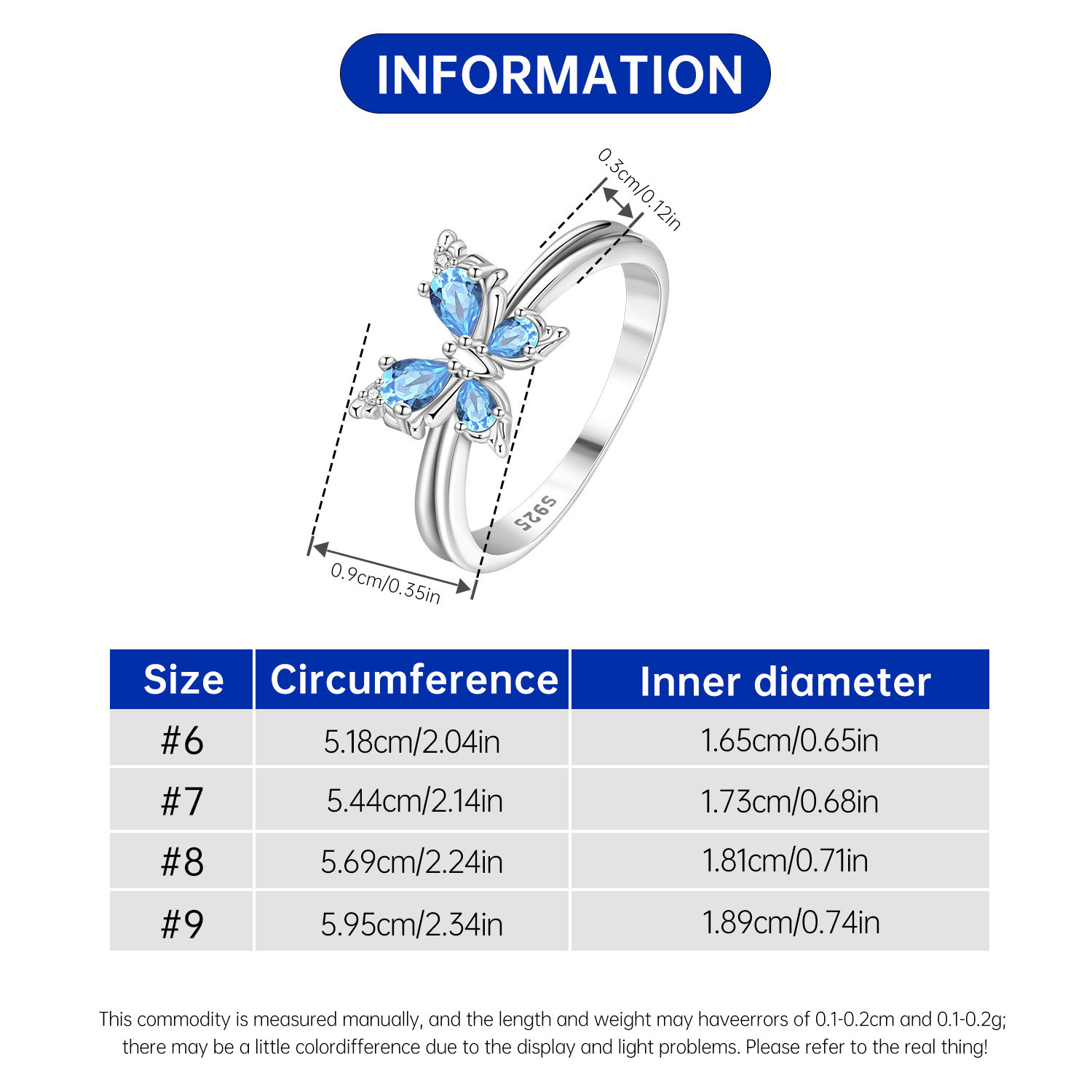 Cincin Kupu-Kupu Perak Sterlin - Wedding Z ulasan dan harga