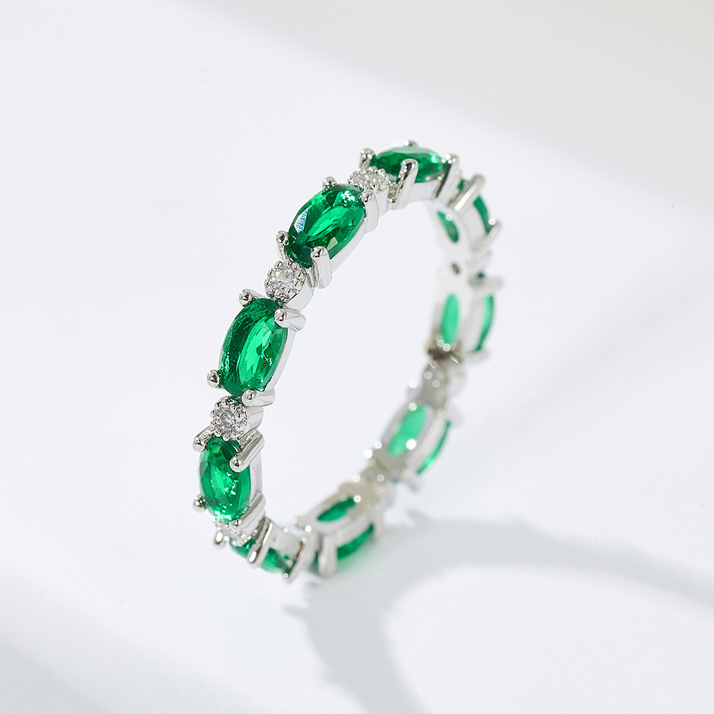 Cincin Janji Kristal Hijau Mun - Wedding Z ulasan dan harga