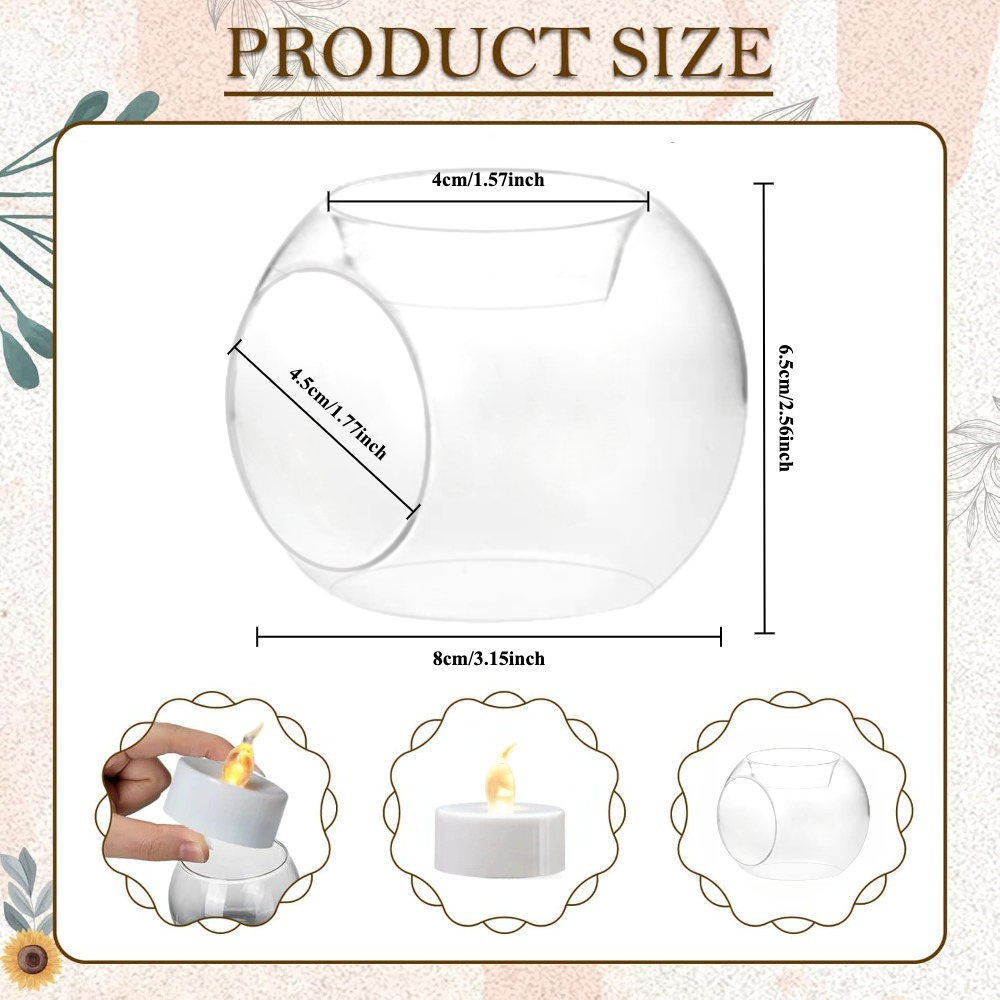 6/12 Buah Tempat Lilin Kaca Bu - Unity Candle Set ulasan dan harga