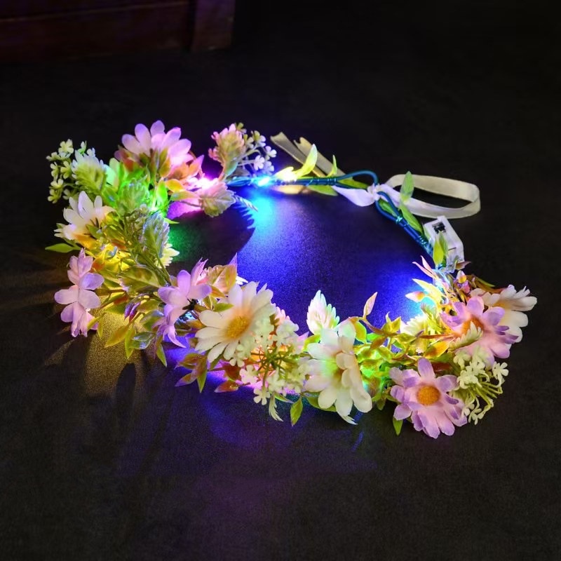 Mahkota Bunga LED Menyala, Hia - Wedding Arch Flower ulasan dan harga