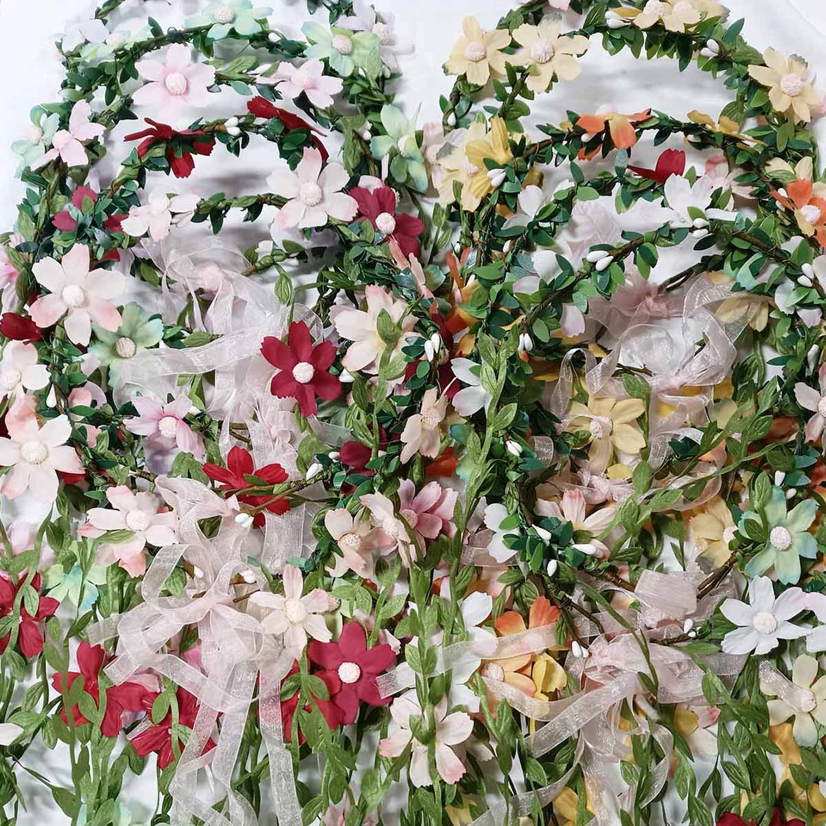 Ikat Kepala Mahkota Tanaman Me - Wedding Arch Flower ulasan dan harga