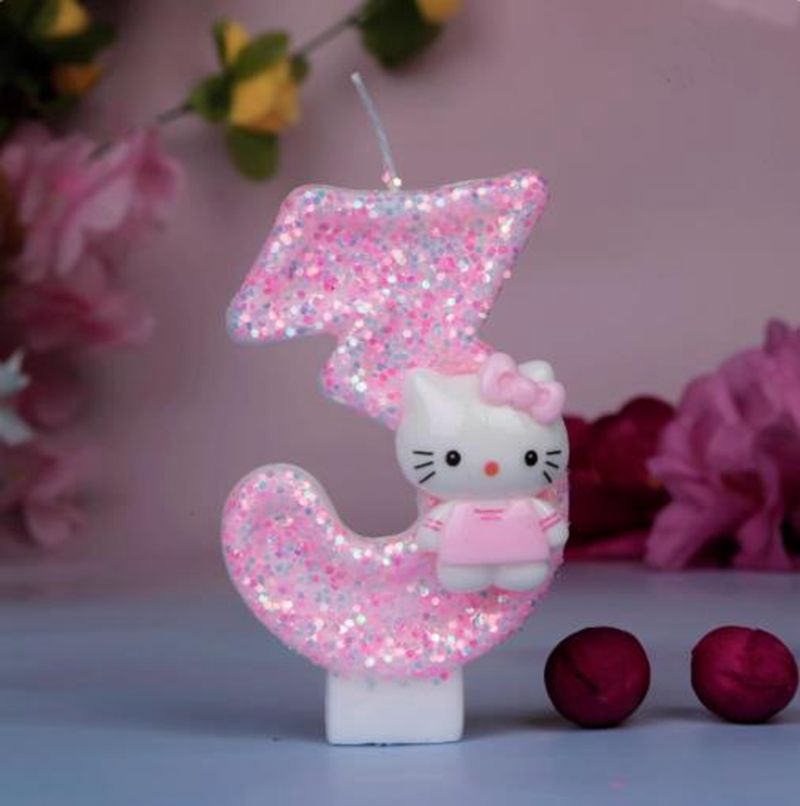 Lilin Nomor Digital Kucing Hel - Unity Candle Set ulasan dan harga