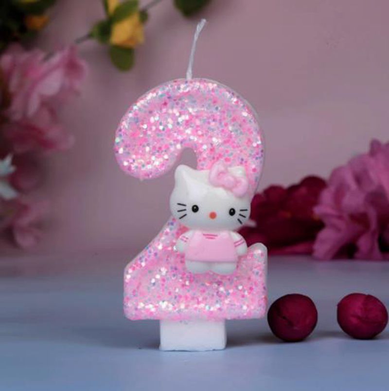 Lilin Nomor Digital Kucing Hel - Unity Candle Set ulasan dan harga