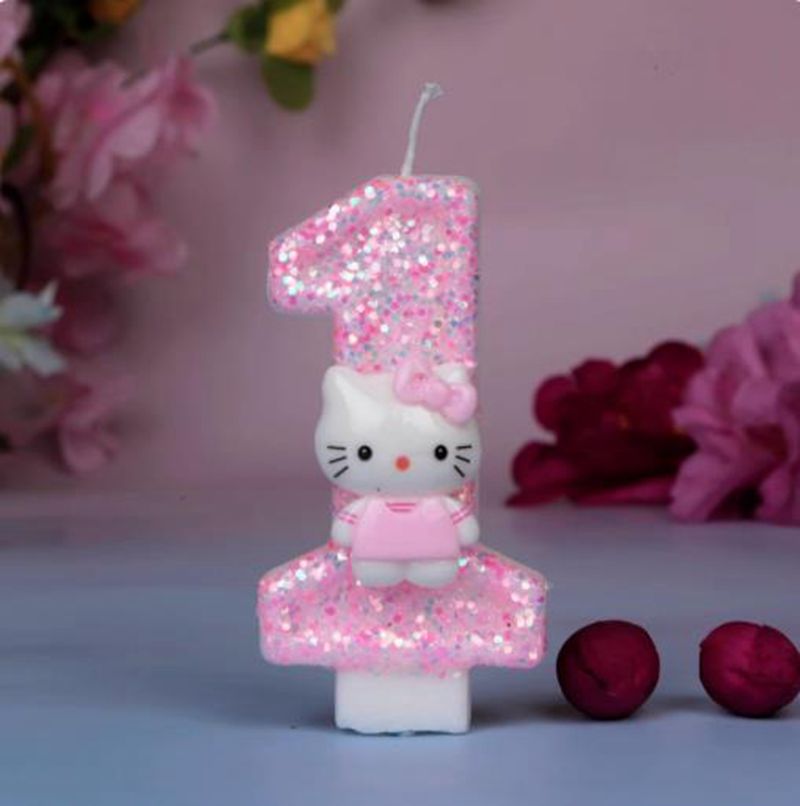 Lilin Nomor Digital Kucing Hel - Unity Candle Set ulasan dan harga
