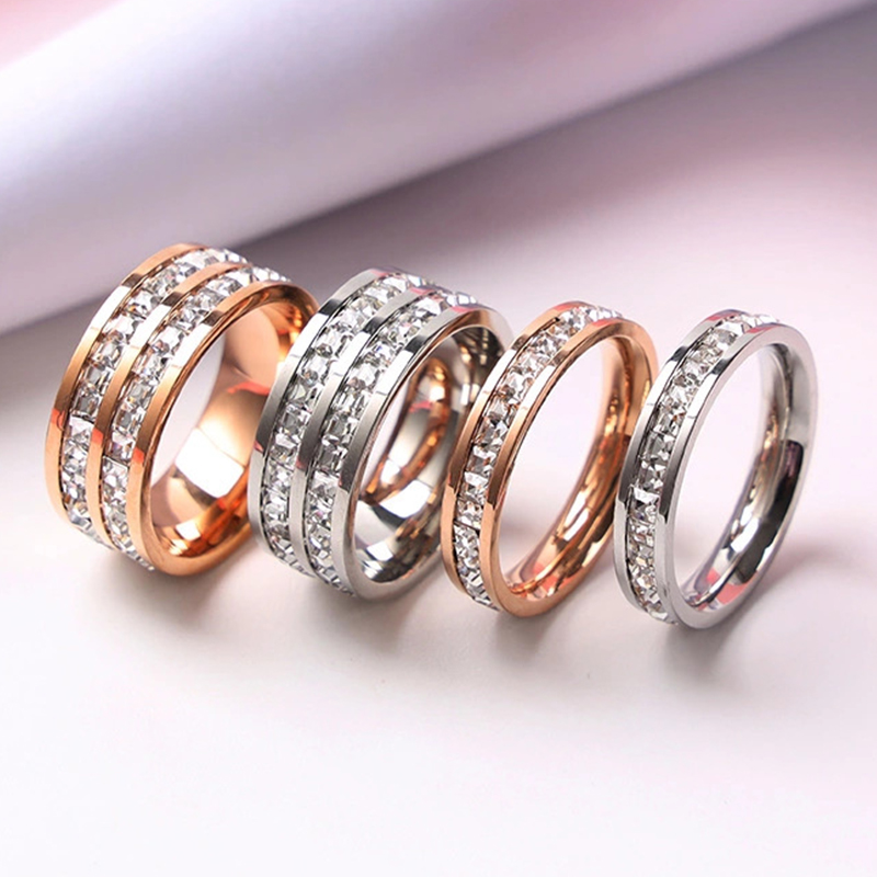 Cincin warna emas mawar mewah  - Wedding Z ulasan dan harga