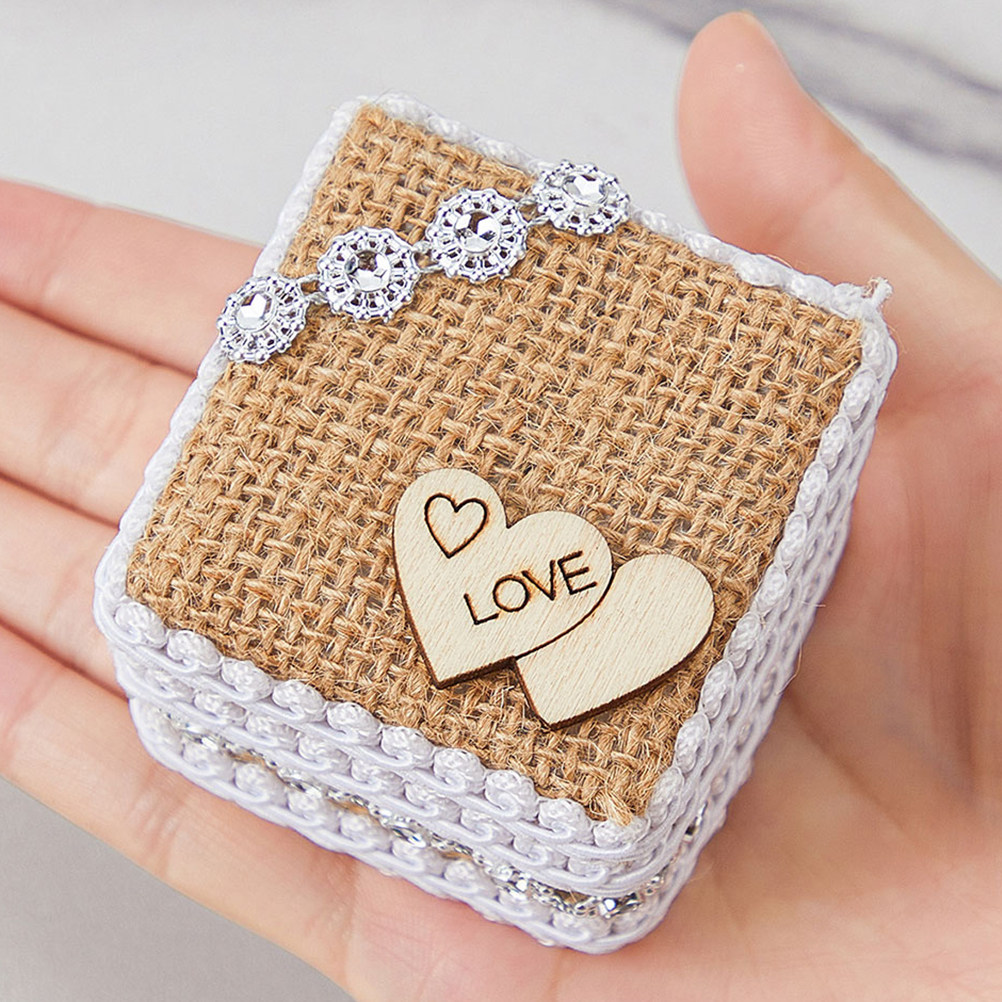 Kotak Cincin Pernikahan Rustic - Ring Bearer Pillow ulasan dan harga