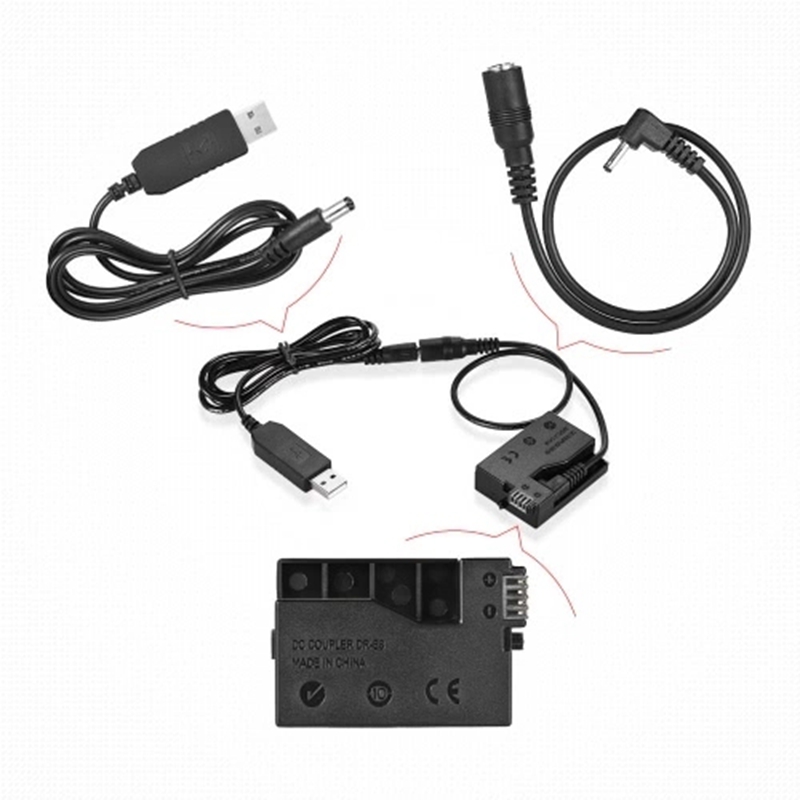 DR-E8 Dummy Baterai dengan DC  - Wedding Power Supply ulasan dan harga