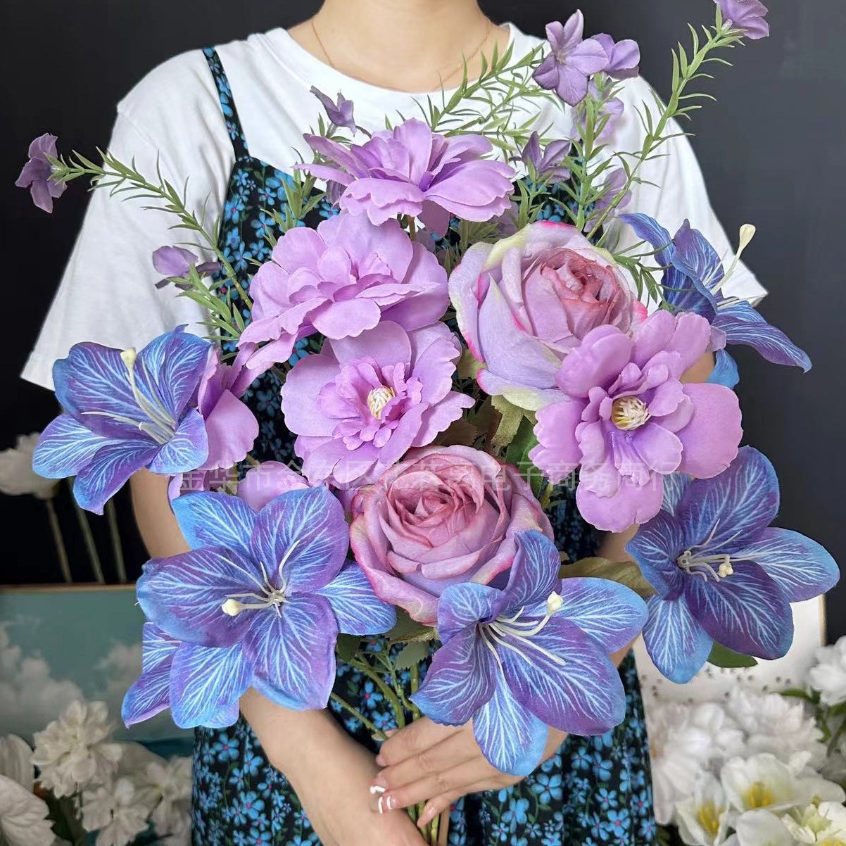 Bunga Lily Buatan Gaya Monet W - Wedding Supply Shops ulasan dan harga