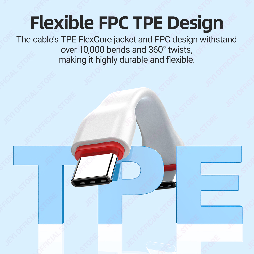 JEYI 20Gbps 90 °   Kabel USB C - Wedding Power Supply ulasan dan harga