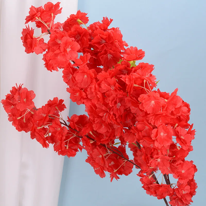 100Cm Buatan Cherry Blossom Ca - Wedding Arch Flower ulasan dan harga